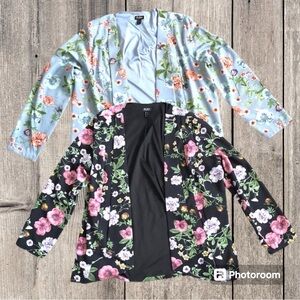2 Du Jour Floral Sweaters